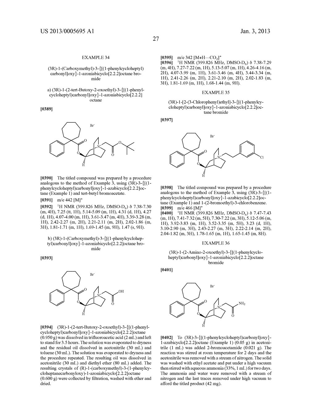 QUINICLIDINE DERIVATIVES OF (HETERO) ARYLCYCLOHEPTANECARBOXYLIC ACID AS     MUSCARINIC RECEPTOR ANTAGONISTS - diagram, schematic, and image 28