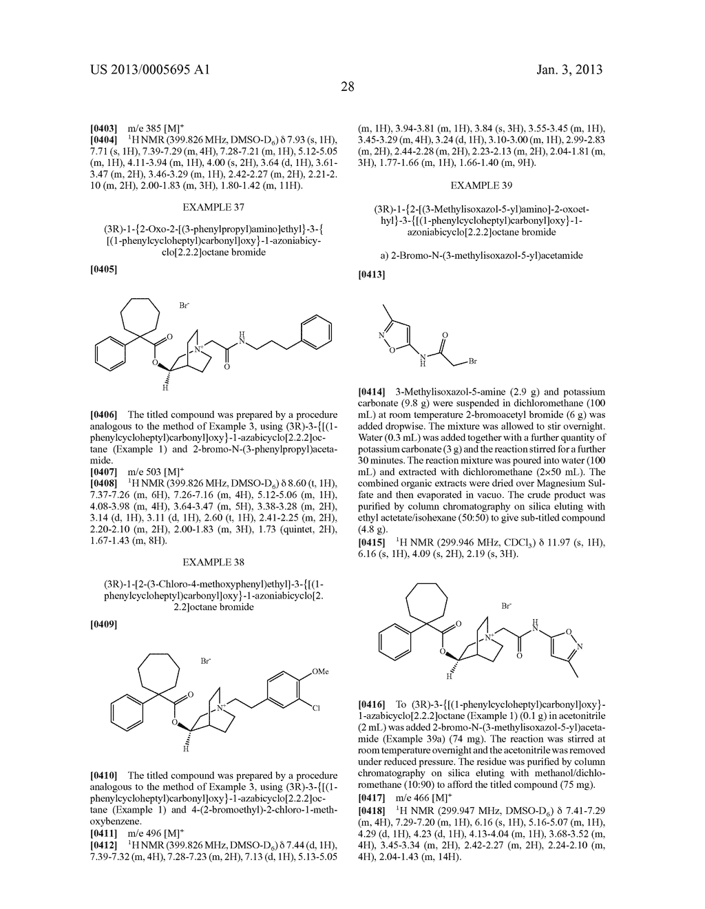 QUINICLIDINE DERIVATIVES OF (HETERO) ARYLCYCLOHEPTANECARBOXYLIC ACID AS     MUSCARINIC RECEPTOR ANTAGONISTS - diagram, schematic, and image 29