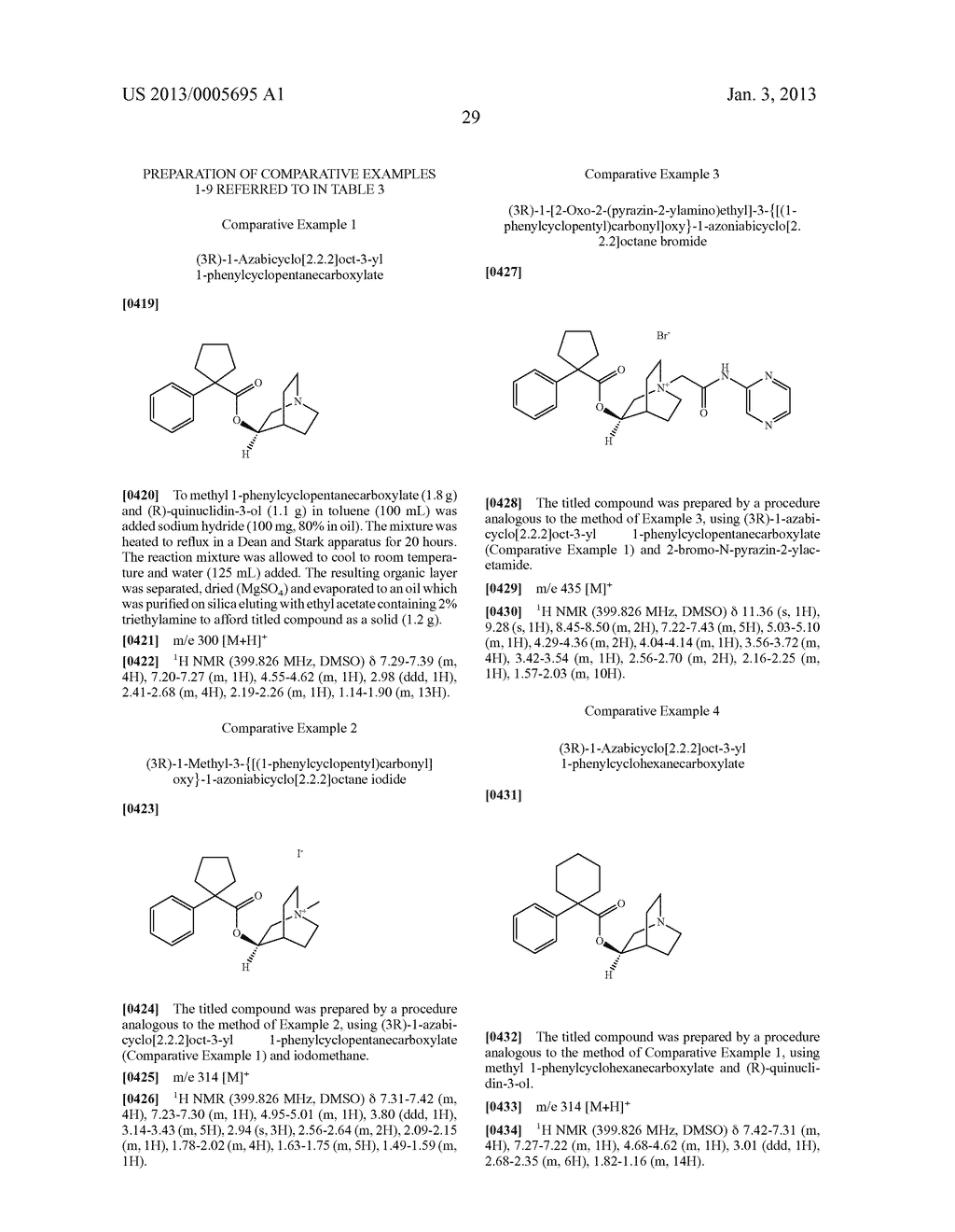 QUINICLIDINE DERIVATIVES OF (HETERO) ARYLCYCLOHEPTANECARBOXYLIC ACID AS     MUSCARINIC RECEPTOR ANTAGONISTS - diagram, schematic, and image 30