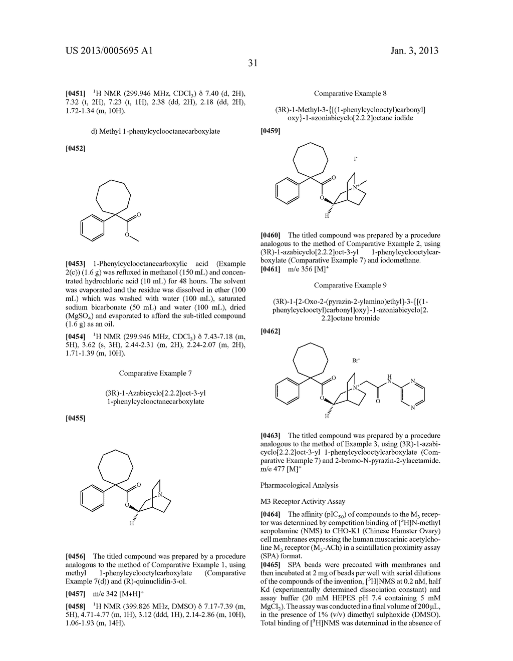 QUINICLIDINE DERIVATIVES OF (HETERO) ARYLCYCLOHEPTANECARBOXYLIC ACID AS     MUSCARINIC RECEPTOR ANTAGONISTS - diagram, schematic, and image 32