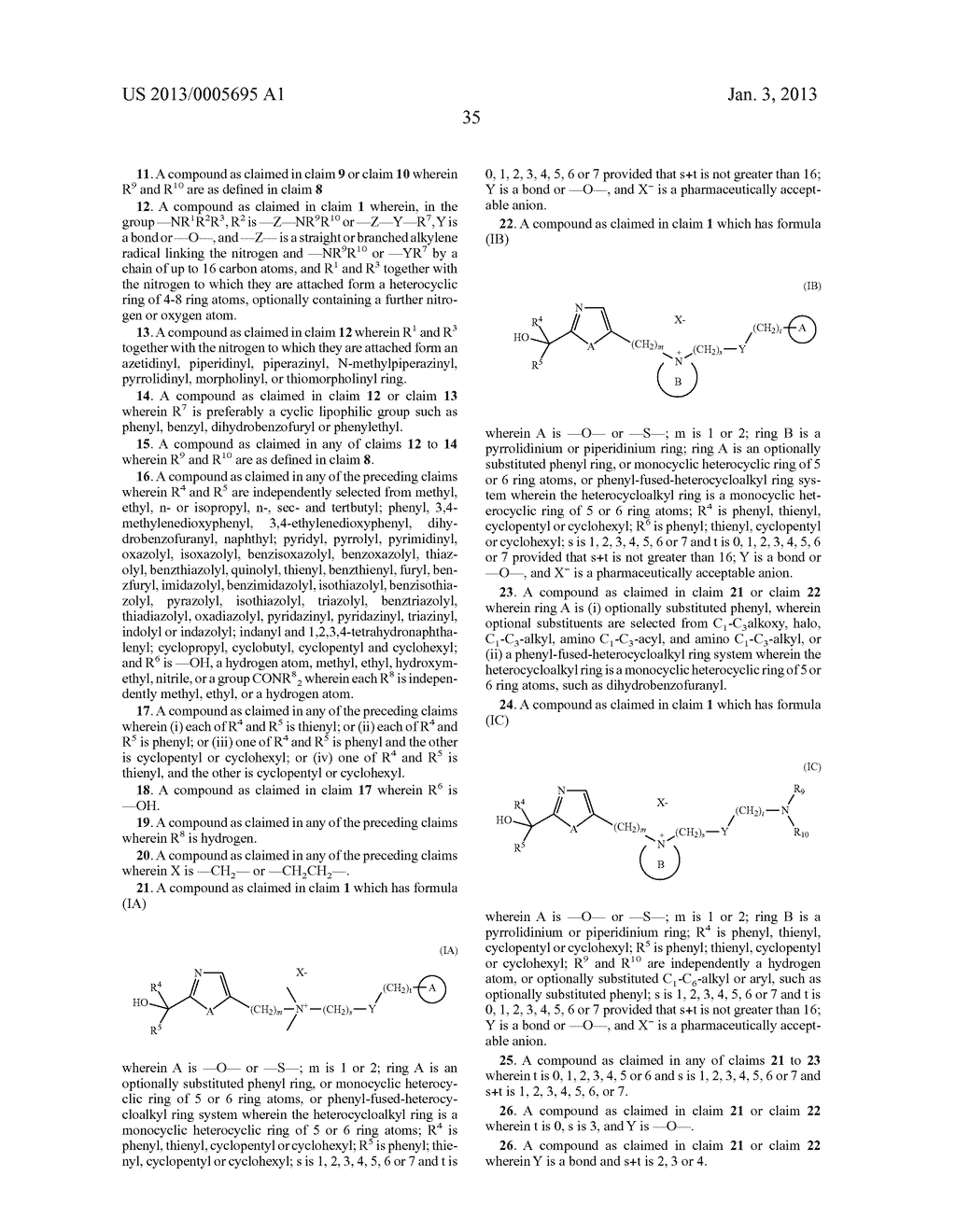 QUINICLIDINE DERIVATIVES OF (HETERO) ARYLCYCLOHEPTANECARBOXYLIC ACID AS     MUSCARINIC RECEPTOR ANTAGONISTS - diagram, schematic, and image 36