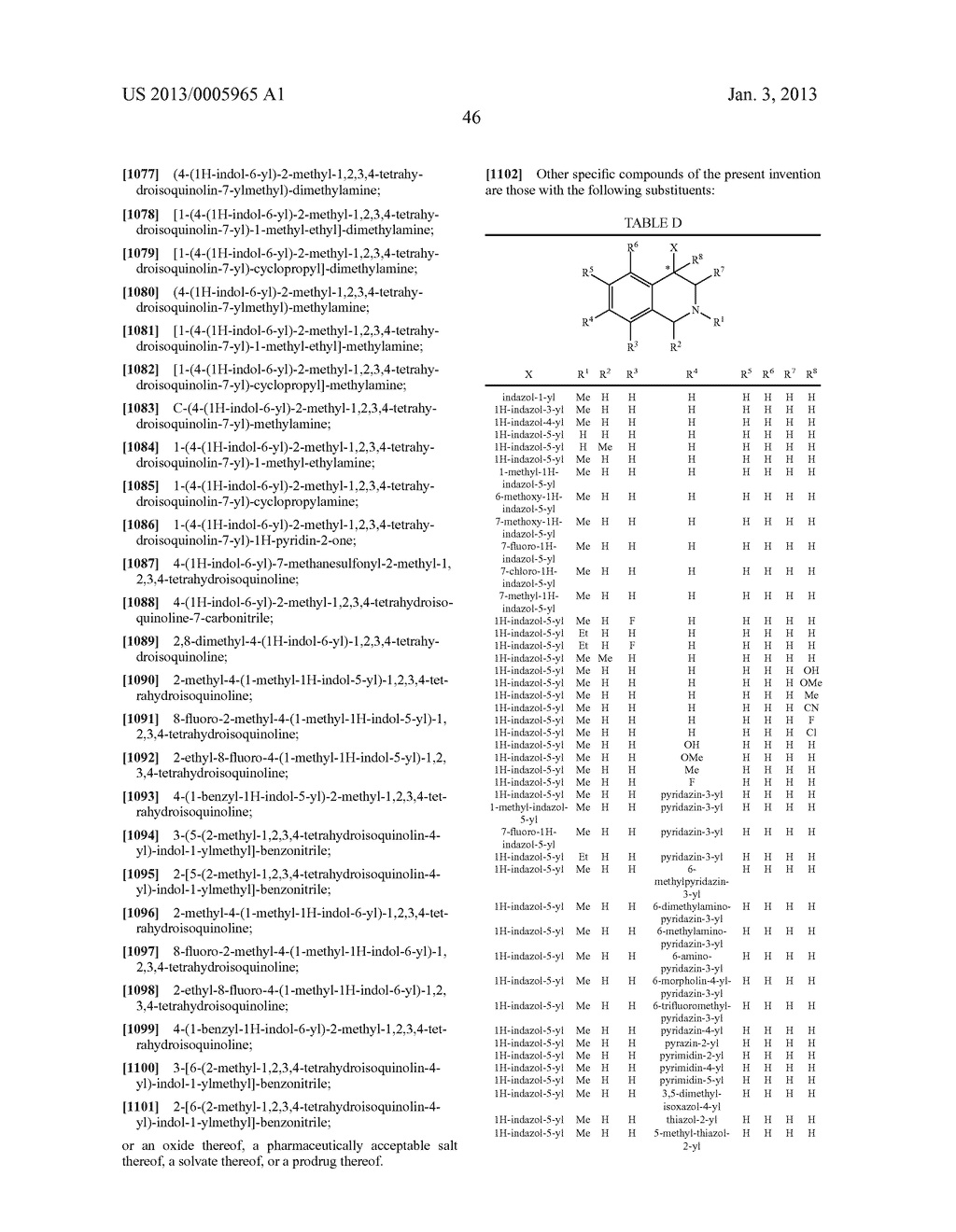ARYL- AND HETEROARYL-SUBSTITUTED TETRAHYDROISOQUINOLINES AND USE THEREOF     TO BLOCK REUPTAKE OF NOREPINEPHRINE, DOPAMINE, AND SEROTONIN - diagram, schematic, and image 47