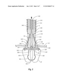 SUTURING DEVICE WITH SPLIT ARM AND METHOD OF SUTURING TISSUE diagram and image