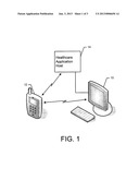 METHOD AND APPARATUS FOR MIGRATING BETWEEN DEVICES WHILE INTERACTING WITH     A HEALTHCARE APPLICATION diagram and image