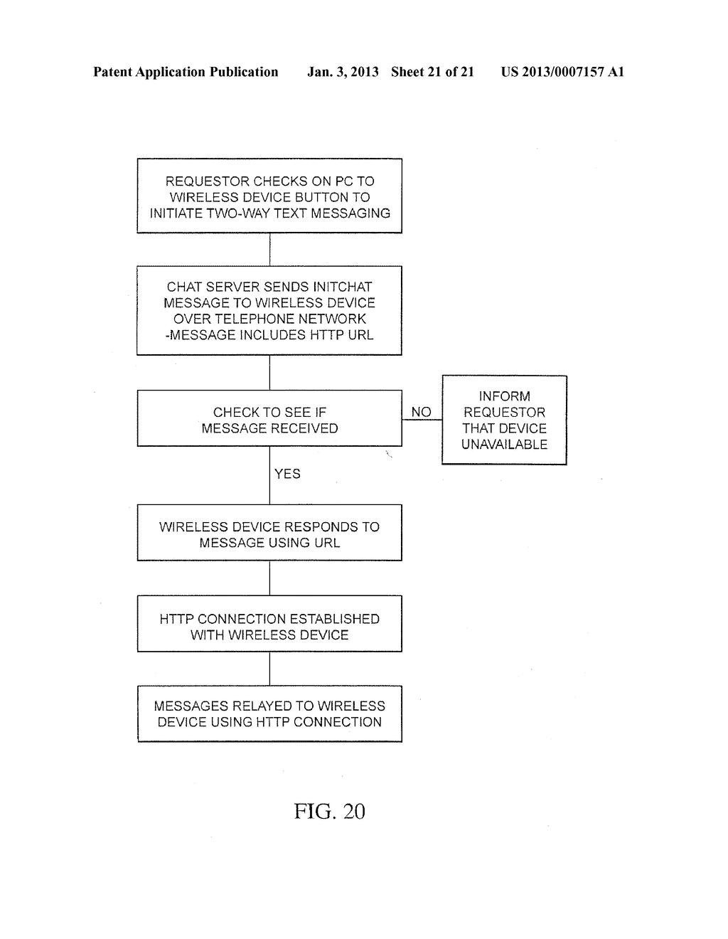 System and method for maintaining presence and communicating over a     computer network using the HTTP protocol - diagram, schematic, and image 22
