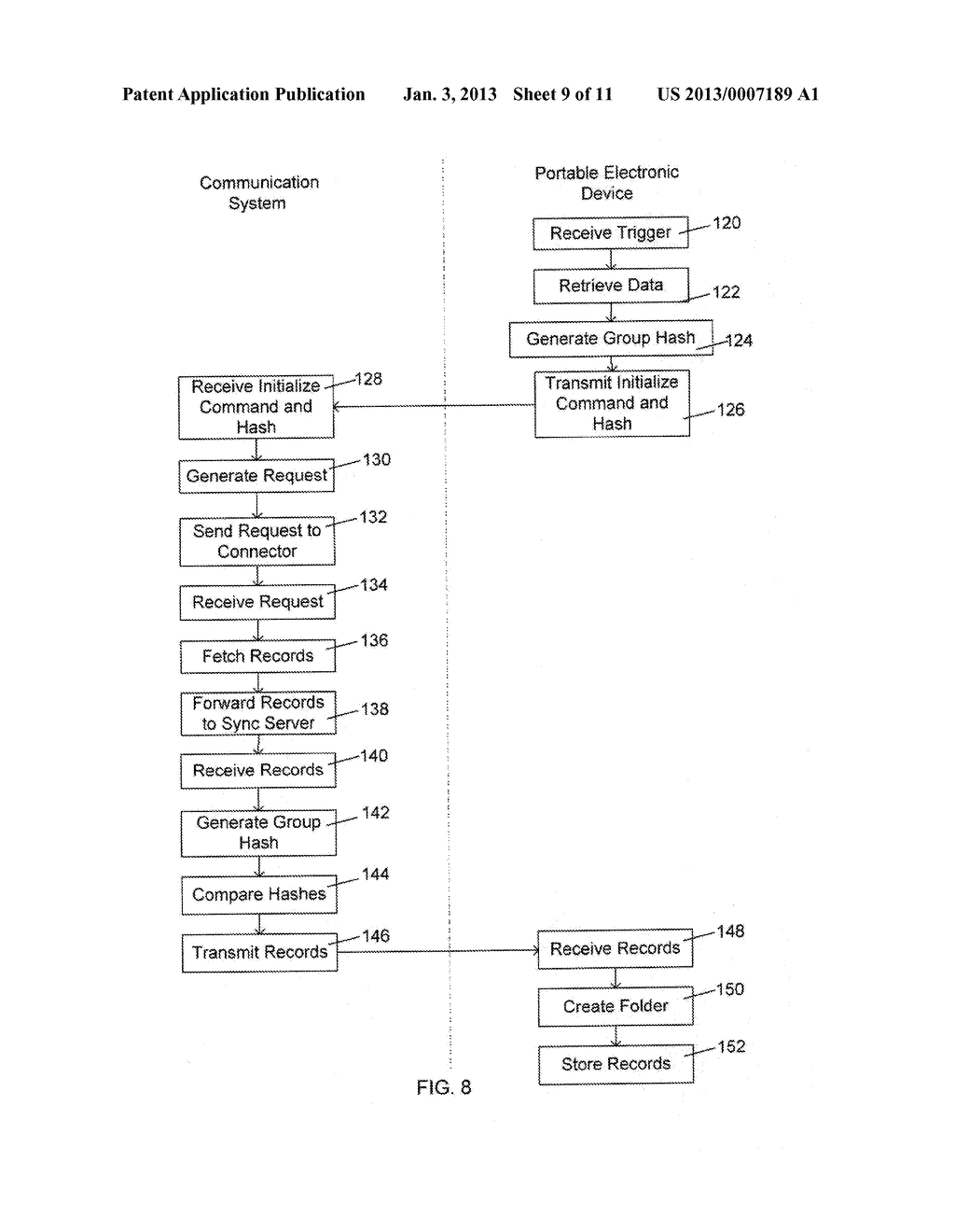 METHOD AND APPARATUS FOR MANAGING SHARED DATA AT A PORTABLE ELECTRONIC     DEVICE OF A FIRST ENTITY - diagram, schematic, and image 10