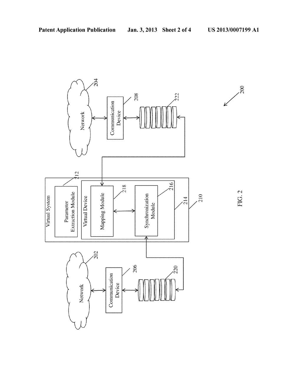 SYSTEM AND METHOD FOR FACILITATING COMMUNICATION BETWEEN DIFFERENT     PROTOCOL STACKS VIA VIRTUAL COMMUNICATION DEVICES - diagram, schematic, and image 03