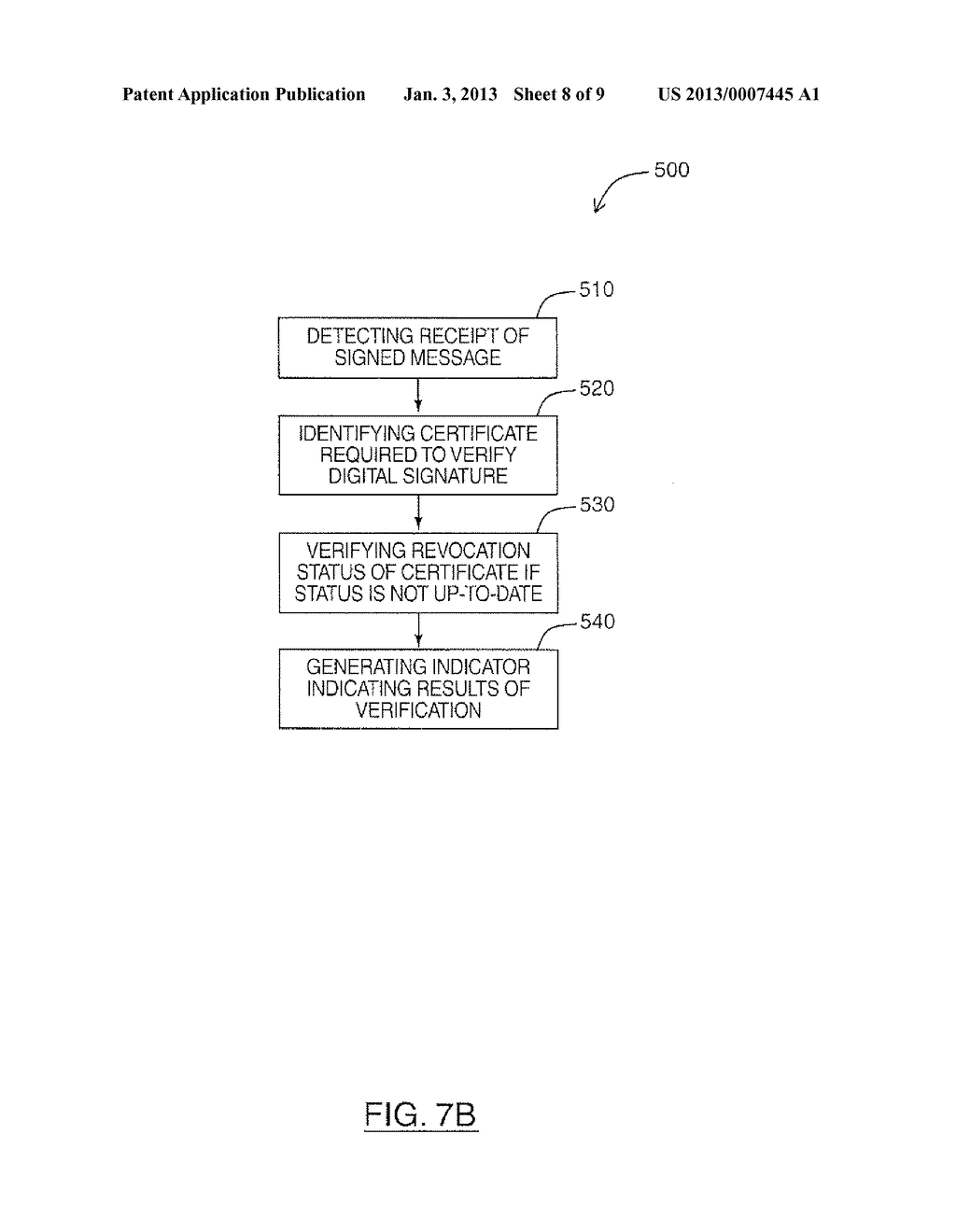 SYSTEM AND METHOD FOR RETRIEVING CERTIFICATES ASSOCIATED WITH SENDERS OF     DIGITALLY SIGNED MESSAGES - diagram, schematic, and image 09