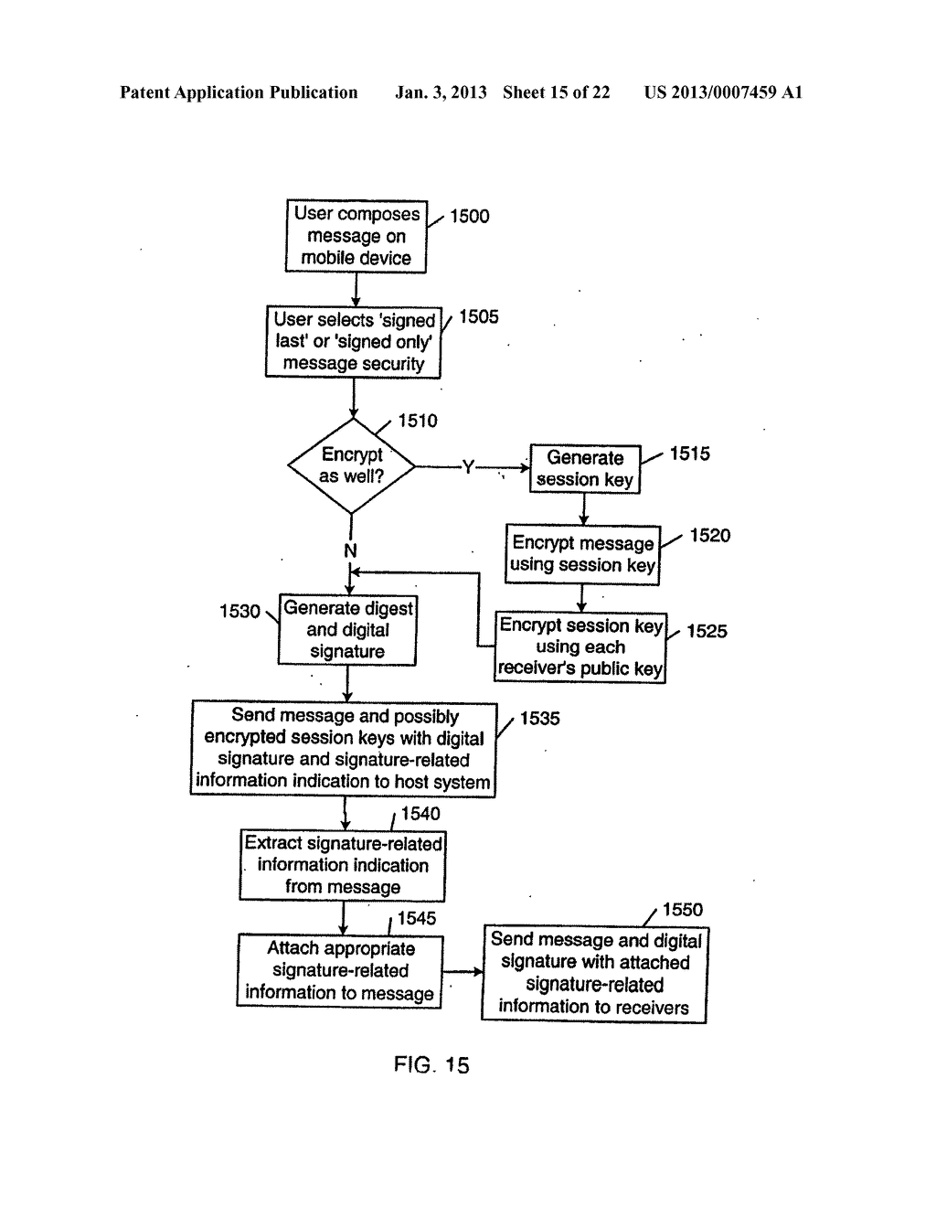 SYSTEM AND METHOD FOR COMPRESSING SECURE E-MAIL FOR EXCHANGE WITH A MOBILE     DATA COMMUNICATION DEVICE - diagram, schematic, and image 16