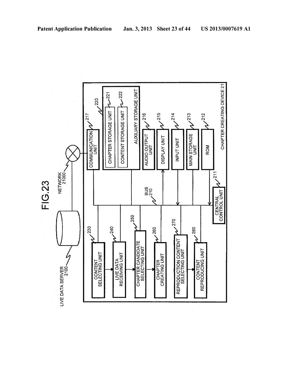 CHAPTER CREATING DEVICE, CHAPTER CREATING METHOD, AND COMPUTER PROGRAM     PRODUCT THEREFOR - diagram, schematic, and image 24