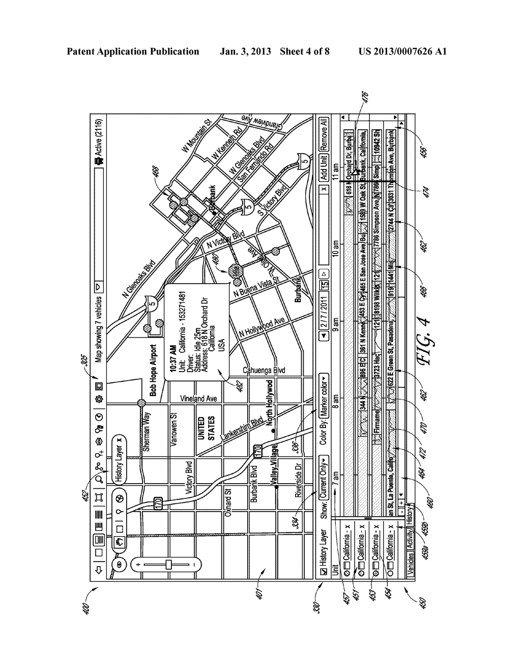 HISTORY TIMELINE DISPLAY FOR VEHICLE FLEET MANAGEMENT - diagram, schematic, and image 05