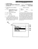 USER INTERFACE FOR A HANDHELD DEVICE diagram and image