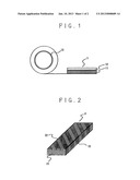 COVERING MATERIAL FOR RECTANGULAR ELECTRIC WIRE, RECTANGULAR ELECTRIC WIRE     COVERED WITH COVERING MATERIAL FOR RECTANGULAR ELECTRIC WIRE, AND     ELECTRICAL DEVICE USING THE SAME diagram and image