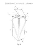 REUSABLE, RECYCLABLE, COLLAPSIBLE FLUORESCENT TUBE CONTAINER diagram and image