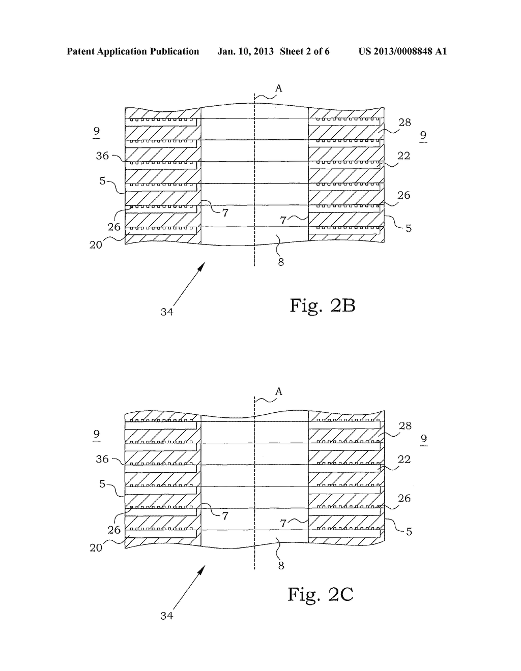 FILTER COMPRISING STACKABLE FILTER WAFERS WITH FILTERING CHANNELS ON     OPPOSING SIDES OF THE WAFERS - diagram, schematic, and image 03