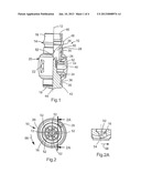 SPRAY NOZZLE AND METHOD FOR THE PRODUCTION OF AT LEAST ONE ROTATING SPRAY     JET diagram and image