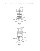 SPRAY NOZZLE AND METHOD FOR THE PRODUCTION OF AT LEAST ONE ROTATING SPRAY     JET diagram and image