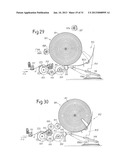 MACHINE AND METHOD FOR WINDING REELS OF WEB MATERIAL diagram and image