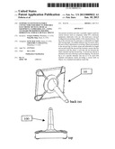 SUPPORT STAND WITH FLEXIBLE CONNECTORS FOR OBJECTS, PORTABLE ELECTRONIC     DEVICES, MUSICAL EQUIPMENT, CLIPBOARDS, ETC., USING STANDARD MICROPHONE     HOLDER, HORIZONTAL SURFACE OR WALL MOUNT diagram and image