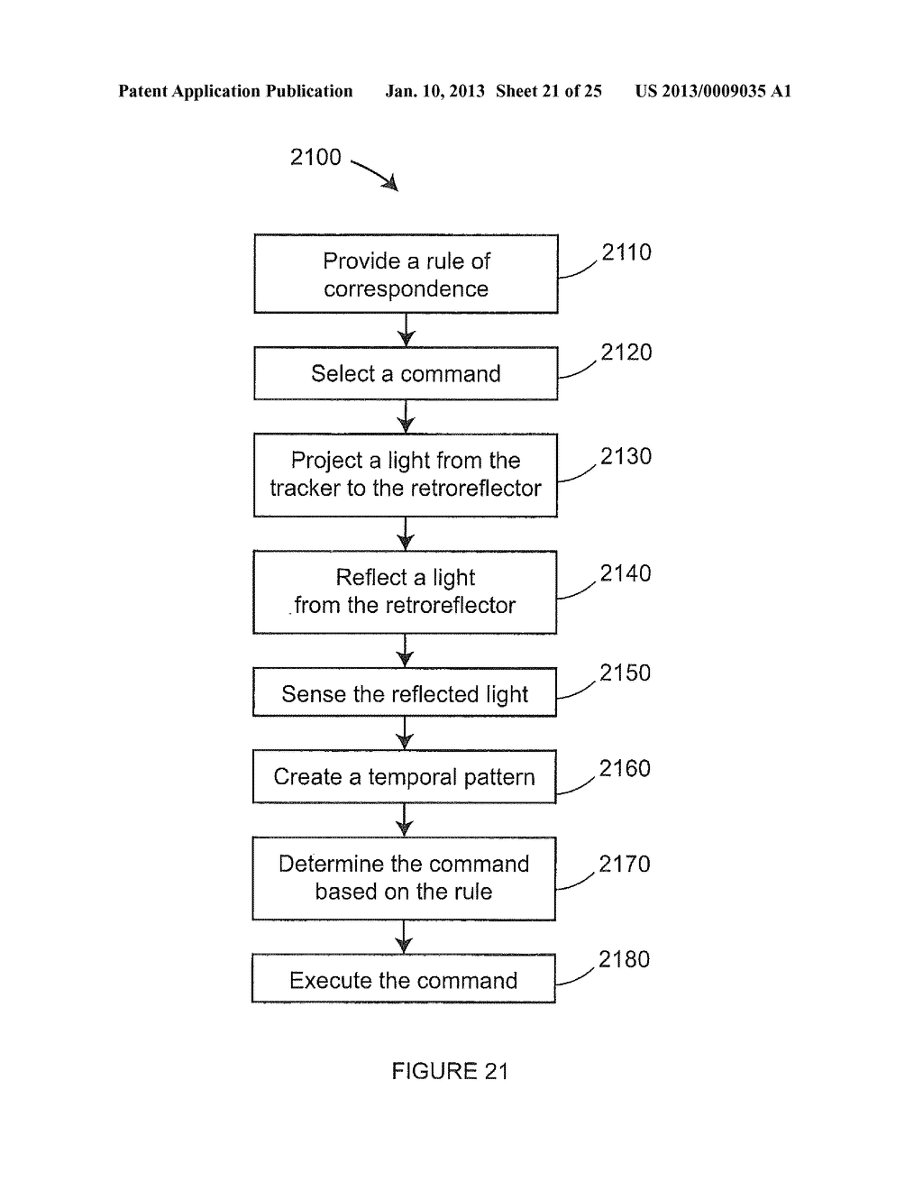 METHOD AND APPARATUS FOR USING GESTURES TO CONTROL A LASER TRACKER - diagram, schematic, and image 22