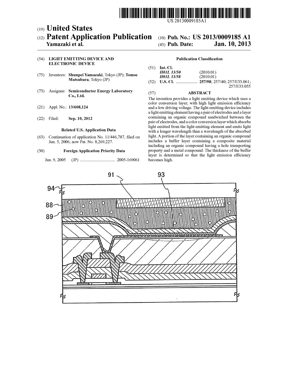 Light Emitting Device and Electronic Device - diagram, schematic, and image 01