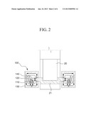 MAGNETIC BEARING STRUCTURE AND TURBO MACHINE HAVING THE SAME diagram and image