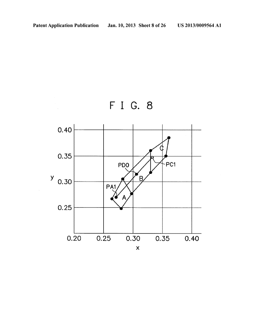 WHITE LIGHT EMITTING APPARATUS AND LINE ILLUMINATOR USING THE SAME IN     IMAGE READING APPARATUS - diagram, schematic, and image 09