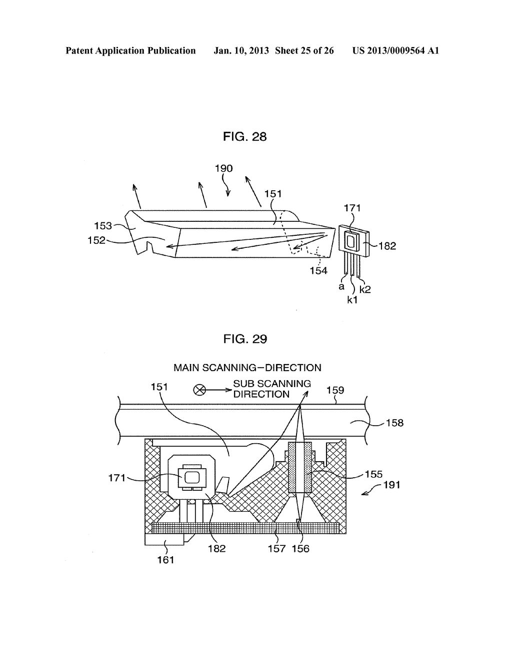 WHITE LIGHT EMITTING APPARATUS AND LINE ILLUMINATOR USING THE SAME IN     IMAGE READING APPARATUS - diagram, schematic, and image 26