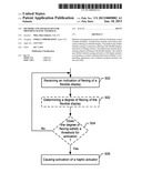 METHODS AND APPARATUSES FOR PROVIDING HAPTIC FEEDBACK diagram and image