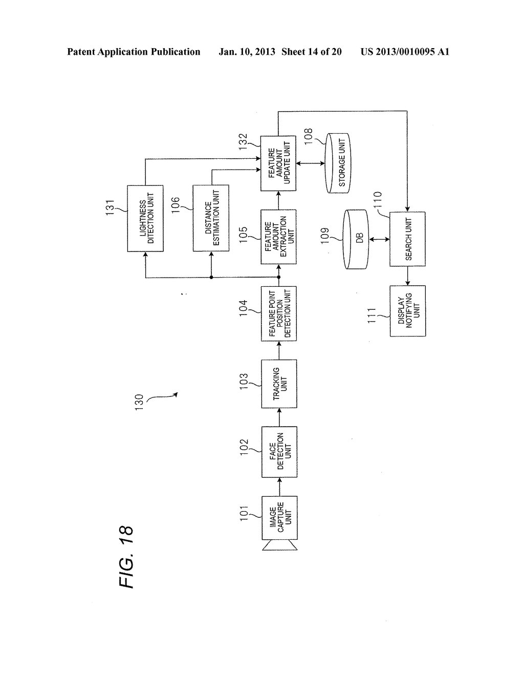 FACE RECOGNITION DEVICE AND FACE RECOGNITION METHOD - diagram, schematic, and image 15