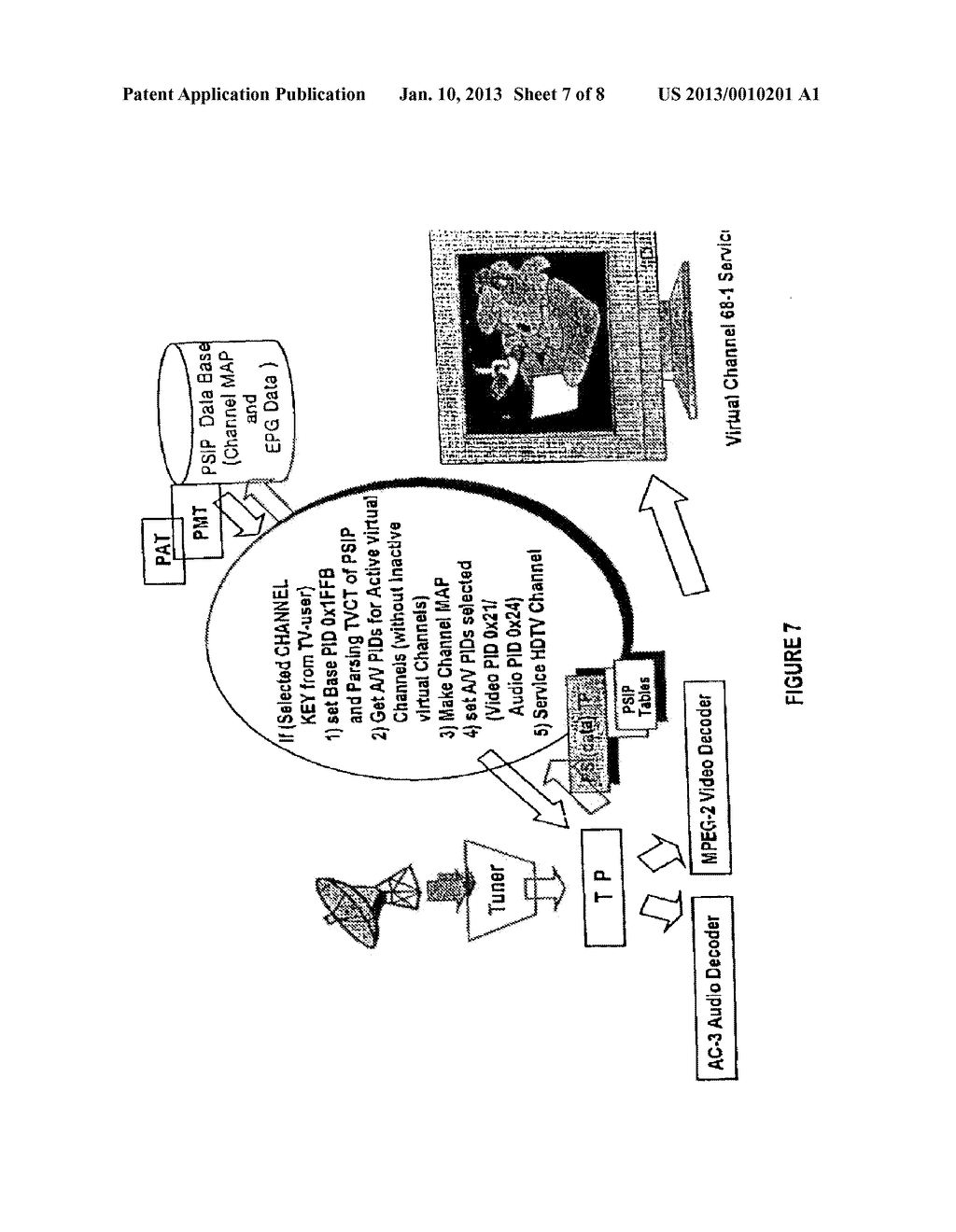 VIRTUAL CHANNEL TABLE FOR A BROADCAST PROTOCOL AND METHOD OF BROADCASTING     AND RECEIVING BROADCAST SIGNALS USING THE SAME - diagram, schematic, and image 08