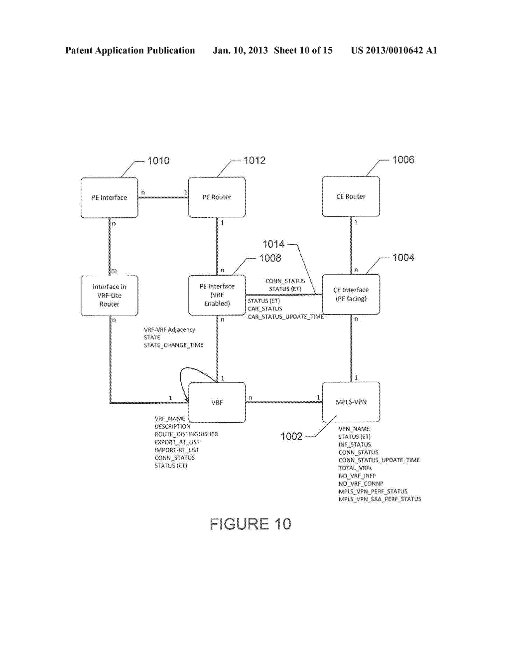 SYSTEM AND METHOD FOR AUTOMATED DISCOVERY OF CUSTOMER-EDGE DEVICES AND     INTERFACE CONNECTIONS IN A VIRTUAL-PRIVATE-NETWORKING ENVIRONMENT - diagram, schematic, and image 11