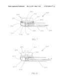 Dentifrice dispensing electrical toothbrush with integrated dispensing     platform and self sealing spout diagram and image