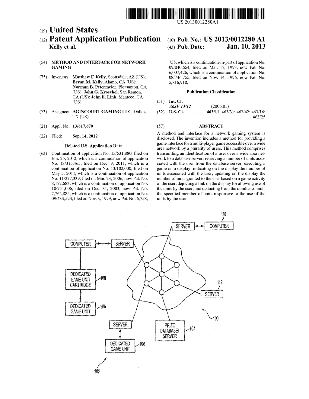 METHOD AND INTERFACE FOR NETWORK GAMING - diagram, schematic, and image 01