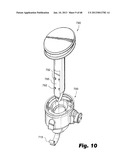 Low-profile surgical access devices with anchoring diagram and image