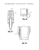 Low-profile surgical access devices with anchoring diagram and image