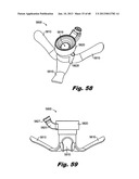 Low-profile surgical access devices with anchoring diagram and image