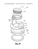 Low-profile surgical access devices with anchoring diagram and image