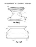 Low-profile surgical access devices with anchoring diagram and image