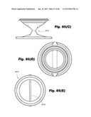 Low-profile surgical access devices with anchoring diagram and image