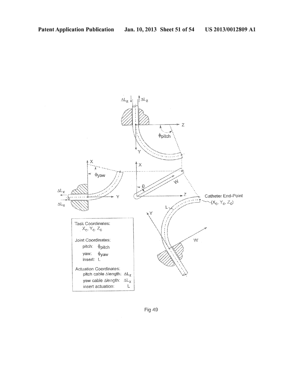 SYSTEM AND METHOD FOR SENSING SHAPE OF ELONGATED INSTRUMENT - diagram, schematic, and image 52