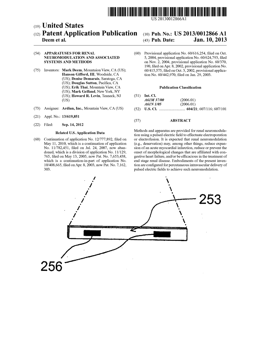 APPARATUSES FOR RENAL NEUROMODULATION AND ASSOCIATED SYSTEMS AND METHODS - diagram, schematic, and image 01