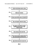 POROUS BIORESORBABLE LINKED DRESSING COMPRISING MICROSPHERES AND METHODS     OF MAKING SAME diagram and image