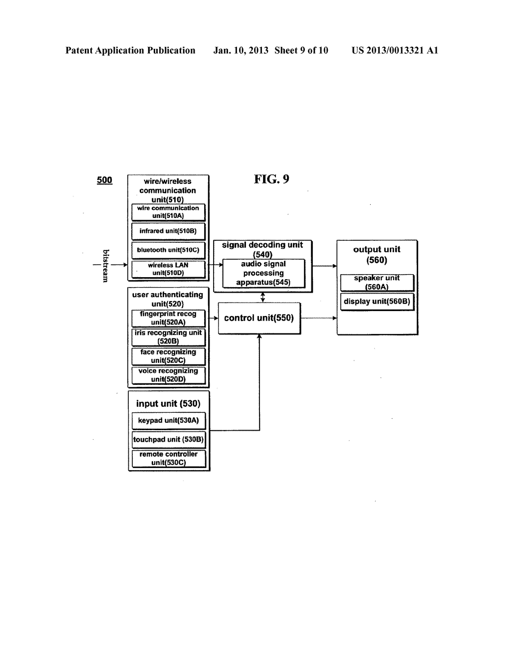 APPARATUS FOR PROCESSING AN AUDIO SIGNAL AND METHOD THEREOF - diagram, schematic, and image 10