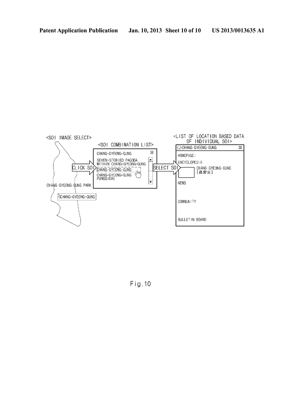 LOCATION-BASED DATA SERVICE APPARATUS AND METHOD - diagram, schematic, and image 11