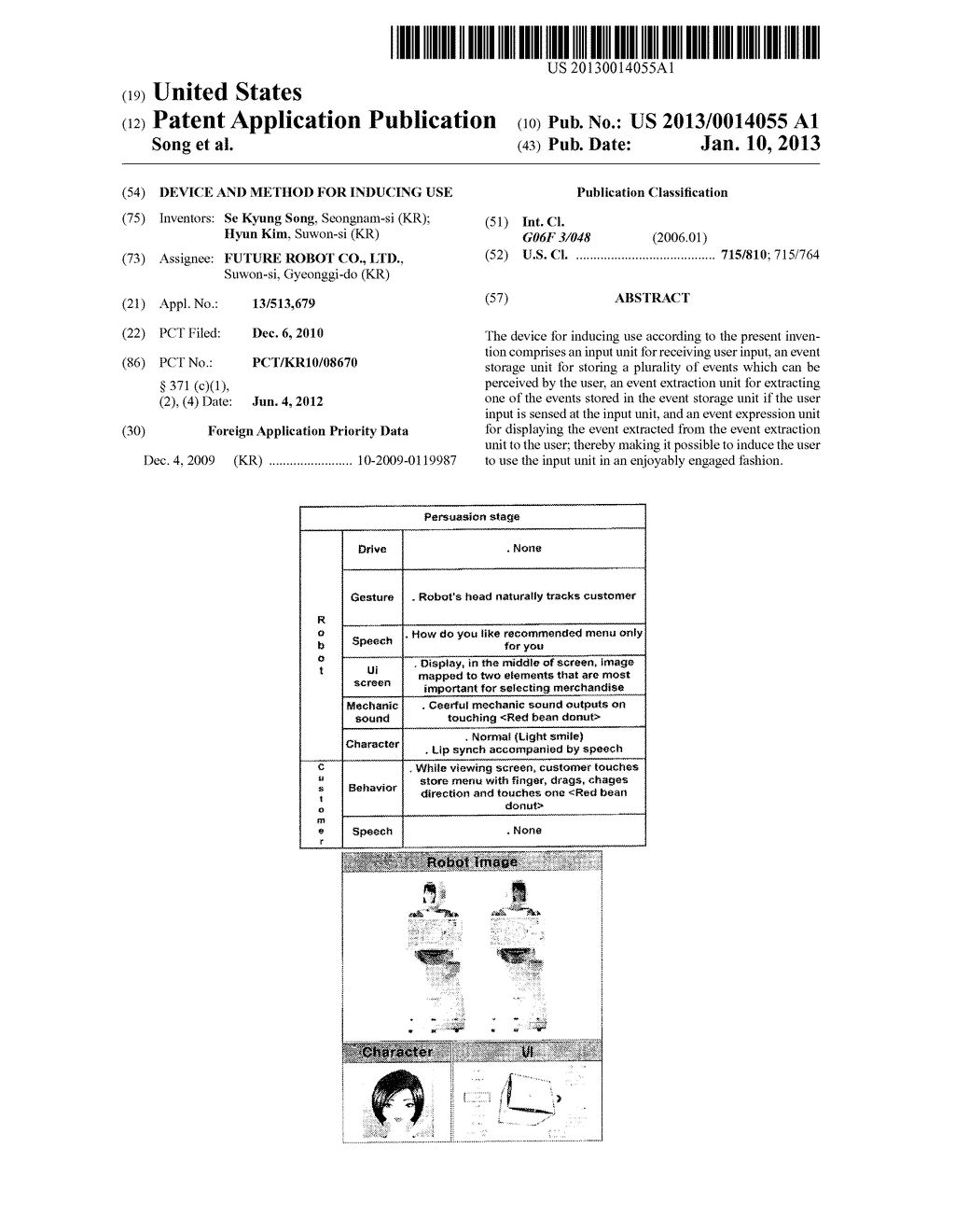 DEVICE AND METHOD FOR INDUCING USE - diagram, schematic, and image 01