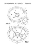 FOOD WASTE DISPOSER WITH PUMPING VANE diagram and image