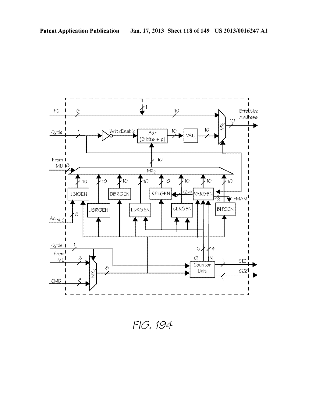 CAMERA DEVICE WITH COLOR DISPLAY AND PROCESSOR FOR DECODING DATA BLOCKS     CONTAINING PREDETERMINED AMOUNT OF DATA - diagram, schematic, and image 119