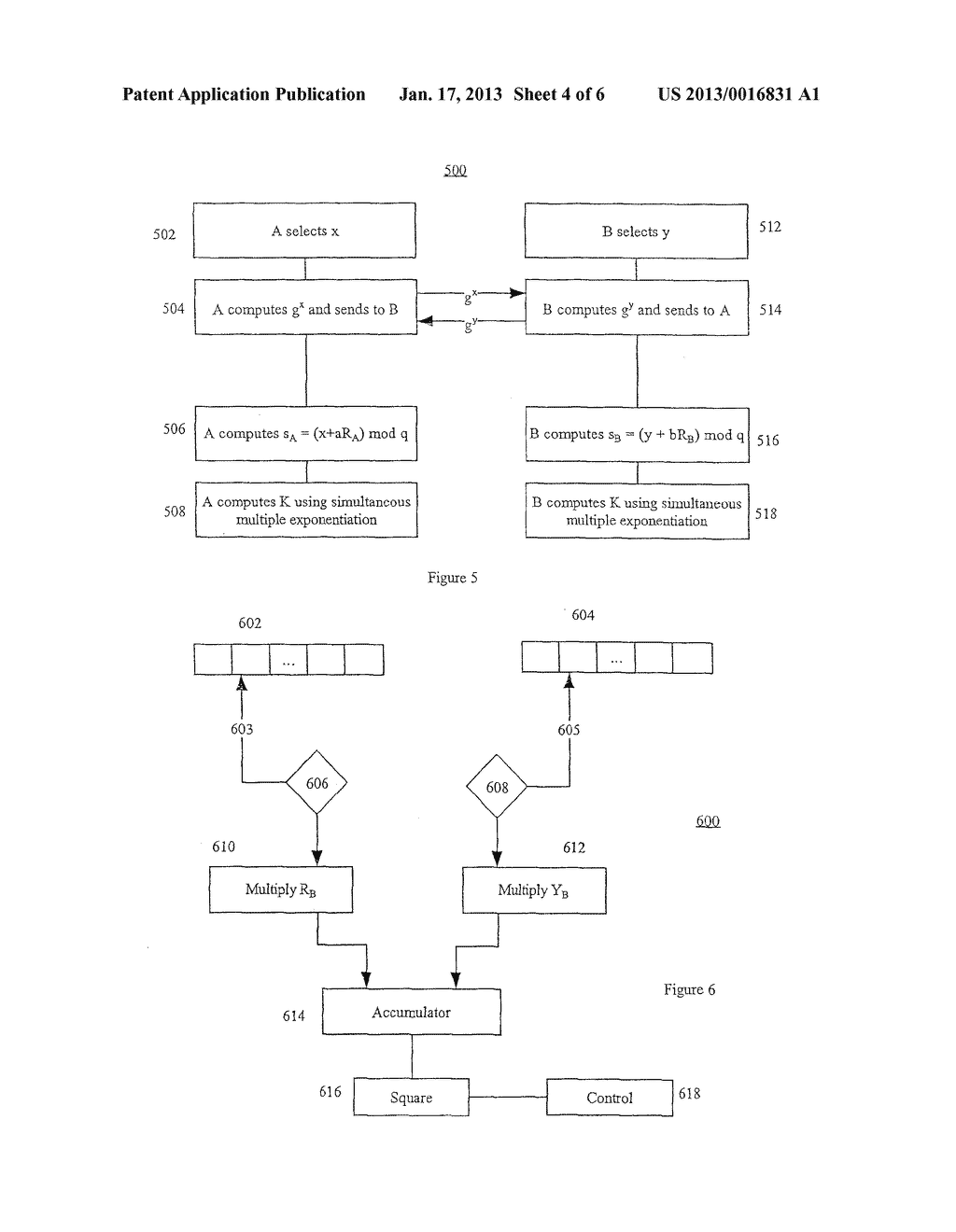 Method and Apparatus For Computing A Shared Secret Key - diagram, schematic, and image 05