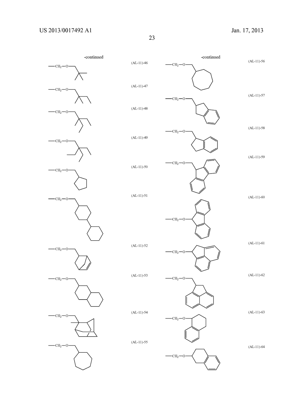 PATTERNING PROCESS AND RESIST COMPOSITIONAANM Hatakeyama; JunAACI Joetsu-shiAACO JPAAGP Hatakeyama; Jun Joetsu-shi JPAANM Hasegawa; KojiAACI Joetsu-shiAACO JPAAGP Hasegawa; Koji Joetsu-shi JPAANM Katayama; KazuhiroAACI Joetsu-shiAACO JPAAGP Katayama; Kazuhiro Joetsu-shi JP - diagram, schematic, and image 36